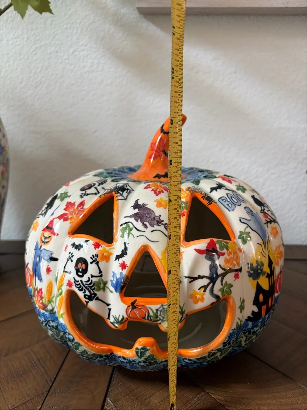 Polish Pottery Boleslawiec Poland Ceramic Halloween Jack-O'-Lantern New